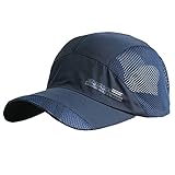 TOOGOO(R) Fashion Mens Summer Outdoor Sport Baseball Hat Running Visor cap Navy blue