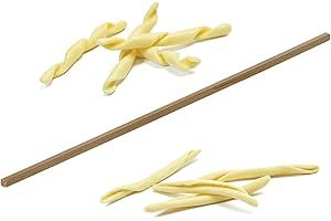 TAGLIAPASTA Fer à pâtes fraîches ou fer à fusilli calabrais, en laiton, longueur 30 cm et base de 5 x 5 mm. Qualité : fabriqué en Italie