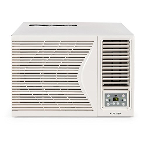 Klarstein • Frostik 12 • Fenster-Klimaanlage • Fensterklimagerät • Klimagerät • kraftvolle 12000 BTU / 3,7 kW Kühlleistung • 3 Betriebsmodi • Timer • 4-stufig integrierter Ventilator • integrierter Luftfilter • inkl. Fernbedienung • Kältemittel R32 • weiß - 4