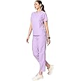KNYA Classic Women's 5-Pocket New Gen Scrubsuit | V Neck | Flexibile & Comfortable Top & Bottom | Easily Accessible Pockets | Uniform for Doctors.