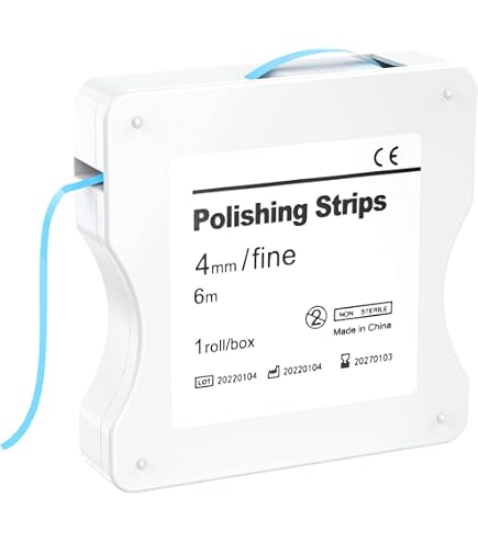 Uadme Zahnschleifpapier – 60 Streifen, 4x150 Mm, 4 Farben Für Formen, Glätten, Vorpolieren & Polieren – Für Zahnzwischenräume