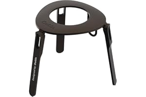 OutIn supporto da Caffè Pieghevole e Ultra-Portatile con Moschettone, Stabile per Macchine da Caffè Espresso, Design Monoblocco in Alluminio, Compatibile Mino e Nano