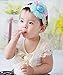 Beautiful Baby Girl Headband Lace Rose Toddler Apparel Accessory Blue For 1 Y