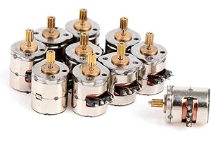 Nagoyuki 10 StüCke/Packungen Mini 2 Phasen 4 Draht Schrittmotor Miniatur Schrittmotor mit Getriebe Kleiner Kleiner Mini Motor Spielzeugmotor DIY