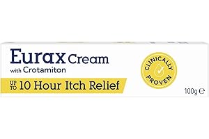 Eurax Itch Relief Cream, Hydrating Relief from Itchy & Irritated Skin, Alleviates Itching from Rashes, Eczema, Dermatitis & Chickenpox, Dermatologist Recommended, Contains Crotamiton, 1 x 100g