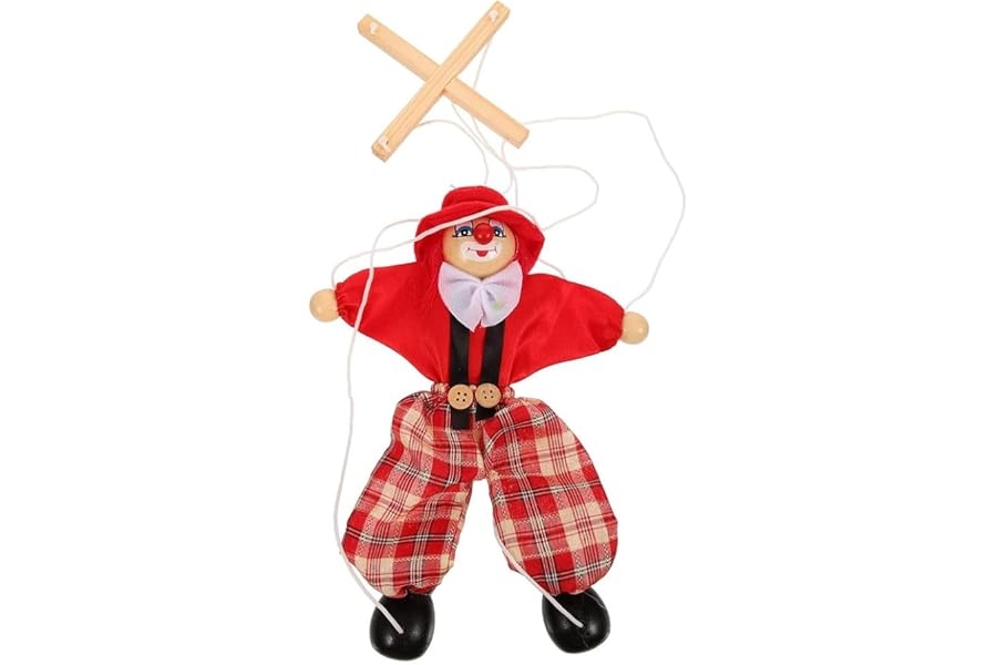 Sarini Marionette Dramatic Play Doll Prop Pretend Play Puppetry Puppet Theater Halloween Decor Pirate Puppet Decor Christmas Goodie Bag Stuffers Puppets Girl Gift Bag Velvet