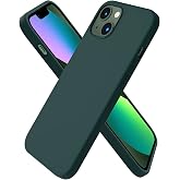 URUCHI iPhone 13 / iPhone 14 ile Uyumlu Kılıf, İ&ccedil;i Kadife Kaplamalı İnce Sıvı Silikon Tam Koruma Yumuşak Jel Silikon Kapak, K