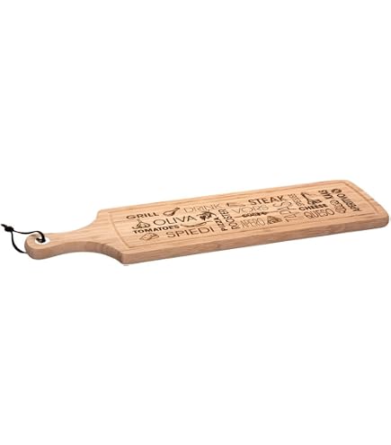 Planche à Découper En Bambou Gravée "Eric Hérisson" - 30x20cm, Idéale Plateau Apéro Ou Cadeau Homme