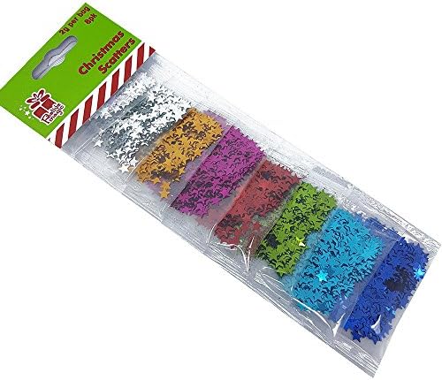 Metallic Colourful Star Confetti 8 Colour Pack Celebration Scatter Decoration Christmas Scatter