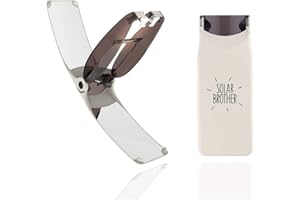 SOLAR BROTHER – Briquet Solaire Suncase Gear – Étui bi-énergie Unique : allumage Solaire instantané ou allumage au gaz Traditionnel – Waterproof & Windproof — Innovation française brevetée – (Blanc)
