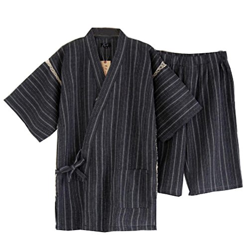 Mens Japanese Style Dressing Gown Kimono Pajamas Suit H | Desertcart Belize