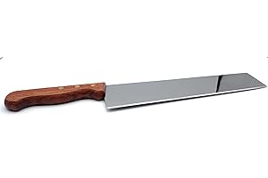 KIMERA Coltello Pasta Napoli speciale per il taglio della pasta in lavorazione. Utile anche per salumi stagionati e formaggi. DOI LEONS Made in Italy (Manico in Legno Naturale)