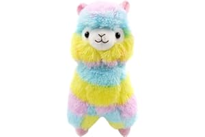 Maomoto 35CM Rainbow Alpaca Plush Toy, Llama Stuffed Animal Large Llamacorn Alpaca Doll Plushie Hug Pillow Soft Plush Stuffed Alpaca Doll Toys Kids Gifts