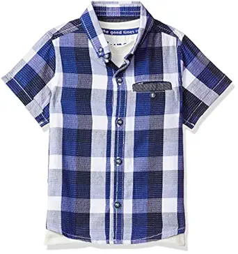 Baby Boys Checkered Regular fit Shirt