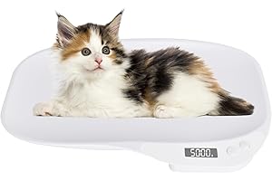 COLEXY Báscula digital para mascotas, báscula de animales pequeños, báscula para perros de hasta 15 kg, báscula digital para gatos, 4 modos de ponderación, báscula digital de cocina, báscula de bebé, gatos,