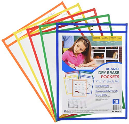 C-Line Super Heavyweight Plus Dry Erase Pockets