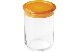 Omada Design 1 l tarro de plástico de 15,5 cm de alto, sello hermético con sello, excelente recipiente en la cocina excelente para almacenar sal, azúcar, especias y café o té, línea Trendy