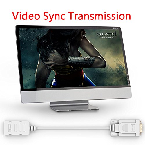 ELUTENG HDMI auf VGA Adapter Kabel 1080p Full HD Adapter HDTV HDMI VGA Male Vergoldete Kontakte für Apple TV , Chromebook , DVD Player , Macbook , Laptop , Ultrabook HDMI to VGA Converter - 3