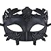 Produktbild Coofit Mens Maskerade Maske Gesicht Griechischen und Römischen Stil Venezianische Halbmaske (One Size, Black Coofit)