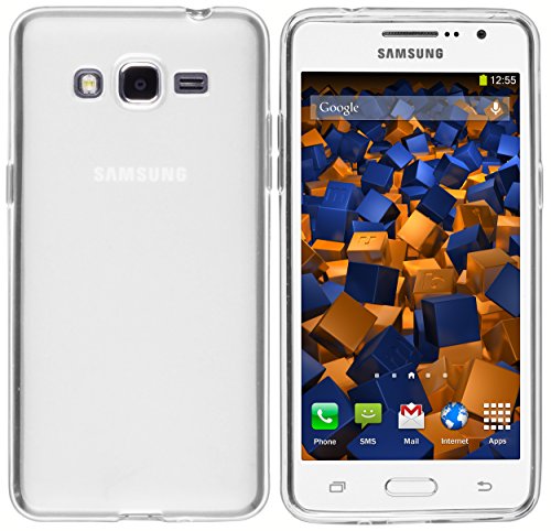 Preisvergleich Produktbild mumbi Schutzhülle für Samsung Galaxy Grand Prime Hülle transparent weiss