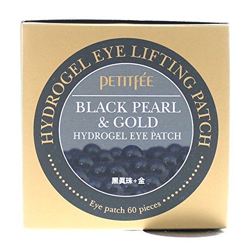 Petitfee Hydrogel Eye Patches Black Pearl 60 Sheets