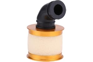 RITOEASYSPORTS Filtro de Aire RC, Filtro de Aire con Tapa de Aleación de Aluminio con Esponja de Filtro para Motor de Potencia Nitro 1/8 Piezas de Motor RC Modelo Accesorios de Coche(Gold)