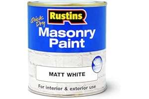 RUSTINS Masonry Paint Matt White 250ml
