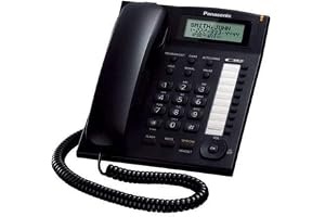 Panasonic KX-TS880 Integrated Corded Telephone, Black
