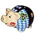 Produktbild große Spardose - " Sparschwein Oktoberfest - Bayern " - stabile Sparbüchse aus Porzellan / Keramik -lustig witzig - Tracht Deko Accessoires - Lederhose " I mog Di " - Reisekasse / Kinder Mädchen & Jungen - Geldgeschenk - Wiesn