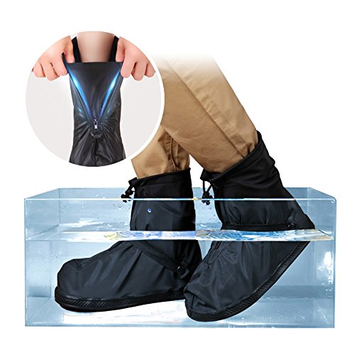 YMTECH Regenüberschuhe Wasserdicht Schuhe 1 Paar, Outdoor Rutschfester Radsportschuhe Überschuhe - 2