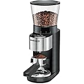 Rommelsbacher EKM 500 Coffee Grinder - Conical Grinder, Precision Scale, Holder for Portafilter, Grinding Level in 39 Levels,