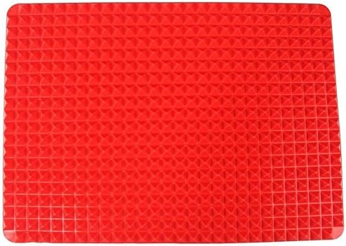2 X Pyramid mat Fat Reducing Non Stick Silicone Mould Cooking Mat Oven Baking Tray