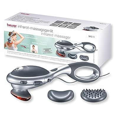 Beurer MG70 Handheld Percussion Massager with Removable Handle and Infrared Heat