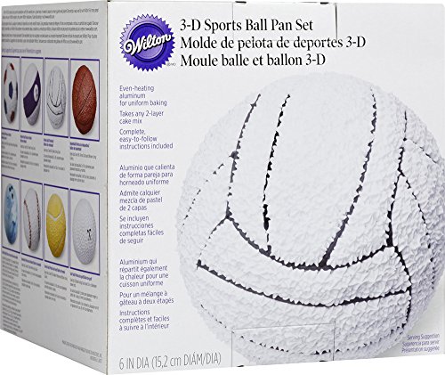 Wilton 2105-6506 Sports Ball Set Backform, Aluminium, silber, 16 x 16 x 16 cm, 2 Einheiten - 4