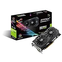 Asus ROG Strix-GTX1050-O2G Gaming Nvidia GeForce Grafikkarte (PCIe 3.0, 2GB DDR5 Speicher, HDMI, DVI, DisplayPort)