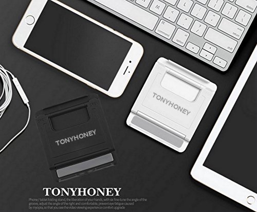 2 StÃ¼ck iPhone StÃ¤nder,Mini Phone StÃ¤nder Handy StÃ¤nder,Tonyhoney Multi Winkel Portable Desktop Stand Halterung fÃ¼r Tablet(6-8 inch),iPhone 8/7/7 Plus/6s/6/5/4,Smartphone, Samsung-Galaxy S5,und Mehr,WeiÃŸ mit Schwarz