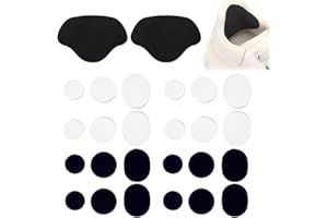 TQPUWT Parches de reparación de agujeros para zapatos, Set de 26 parches autoadhesivos redondos, para Reparar Calzado Roto de Plumón, Anti-desgaste y fácil de aplicar, reparan fácilmente los agujeros