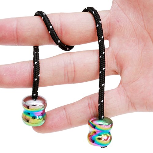 Gluckliy Bunt Perlen Finger Spielzeug Pocket ADHS Fidget Hand Toys entlastet Stress für Kinder und Erwachsene