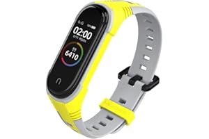WIIKAI Cinturino Compatibile per XiaoMi Mi Band 5 Mi Band 6 Regolabile di Ricambio Bracciale.