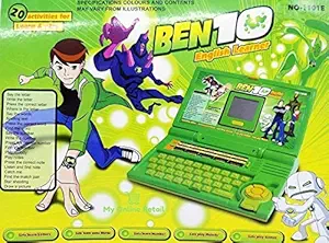 ZIXTERT 20 Activities Ben 10 English Laptop for Kids/ Notebook Toy for Kids