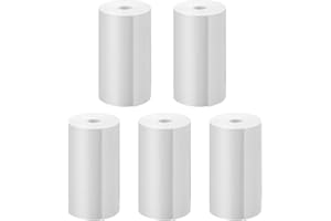 Gofunly 5 Rolls Kids Camera Print Paper, Zero Ink Refill for Kids Instant Camera 2.2 Inch BPA Free Photo Paper Compatible with Most Children Instant Print Camera, White