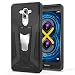 Produktbild HOOMIL Honor 6X Hülle, Schwarz Armor Stoßfest Handyhülle für Huawei Honor 6X Silikon TPU Bumper Cover mit Ständer Schutzhülle Case - Black (H3233)