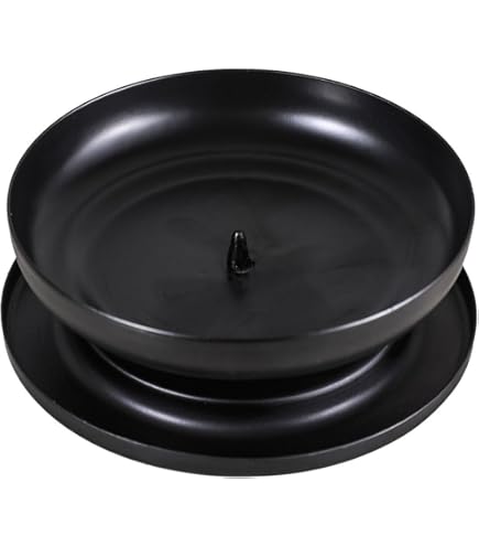 FRITZ COX Gouden messing kandelaar Memento voor kaarsen van 6 cm, elegant design, gouden bord voor je tafeldecoratie, ideaal voor een bruiloftskaars of tafelkaars