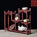 Produktbild GWDecor Retro Palisander Regal Chinesisch Traditionelle Handmade Geschnitzt Antik Möbel Creative Home Dekor Schmuck Storage Hohe Seiten Form