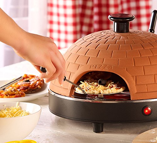 Cucina di Modena Pizzaofen mit echter Terrakotta-Haube für 4 Personen - 5