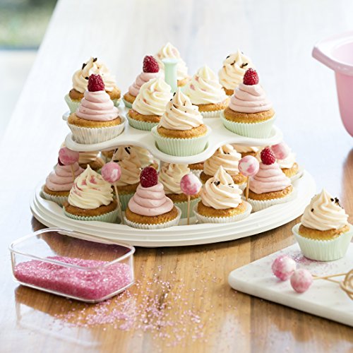 Emsa 514568 Faltbarer Partybutler mit Etagere, Höhe 15.5 cm, Ø 30 cm, Mint/Transparent, myBAKERY Plus - 6