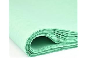 Packaging World - Lot de 20 feuilles de papier de soie vert menthe - 500 x 750 mm - Papier cadeau certifié FSC pour emballage cadeau