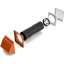 Anti Draught Air Ventilator Core Drill Terracotta Hooded Cowl Wall Cavity  Vent : Amazon.co.uk: DIY u0026 Tools