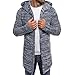 Produktbild JYJM 2018 Weihnachten Herren Hooded Solid Knit Trenchcoat Jacke Strickjacke Langarm Outwear Bluse Classics Herren Hose Cargo Jogging Pants\\nPiloten Oslo Arbeitsjacke mit abnehmbaren Ärmeln