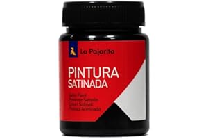 La Pajarita 110616 Pintura para Decoración y DIY, Satinada, 1, Negro